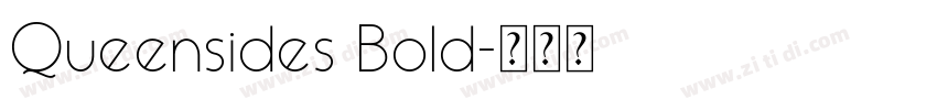 Queensides Bold字体转换